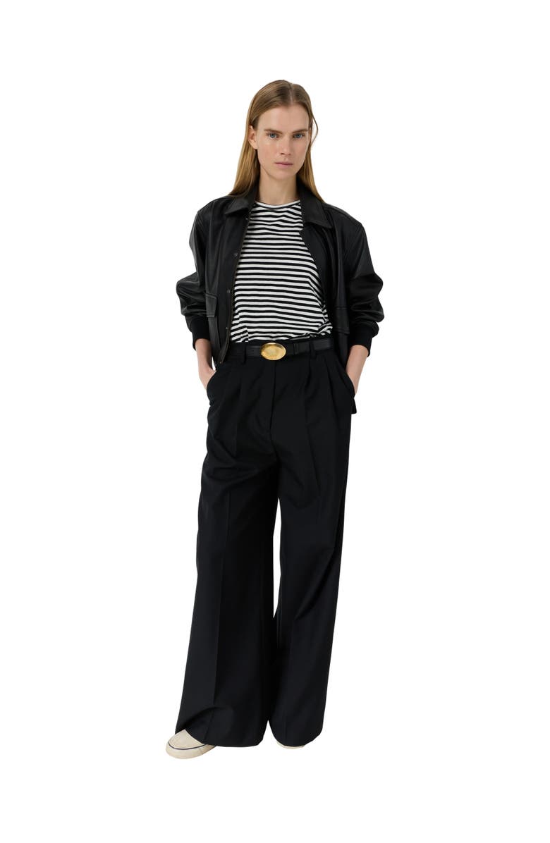 GERARD DAREL Mayane Striped Crew Neck T-Shirt, Alternate, color, White