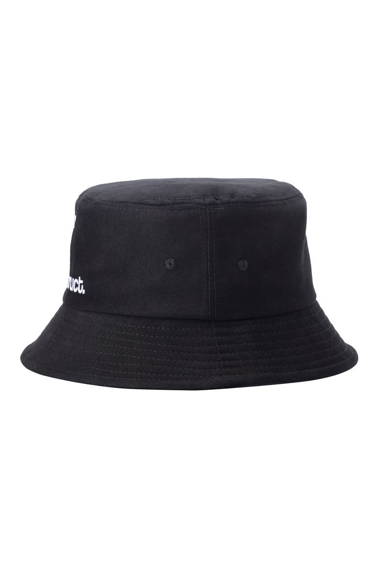Gender Is Bucket Hat, Alternate, color, BLACK/ WHITE