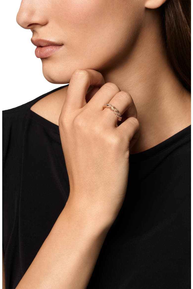 Sculpted Cable Flex Band Ring, Alternate, color, GOLD