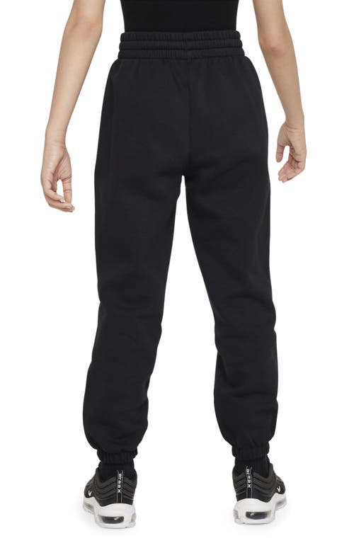 Nike Sportswear Club Fleece Big Kids' (girls') Pants (extended Size) In Black