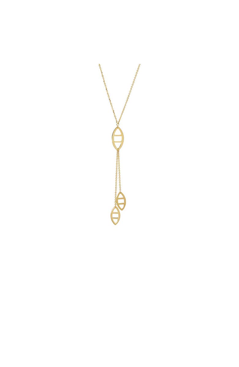 BY ADINA EDEN Solid Multi Mariner Drop Lariat 14K, Main, color, 14K Gold