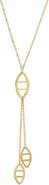 BY ADINA EDEN Solid Multi Mariner Drop Lariat 14K