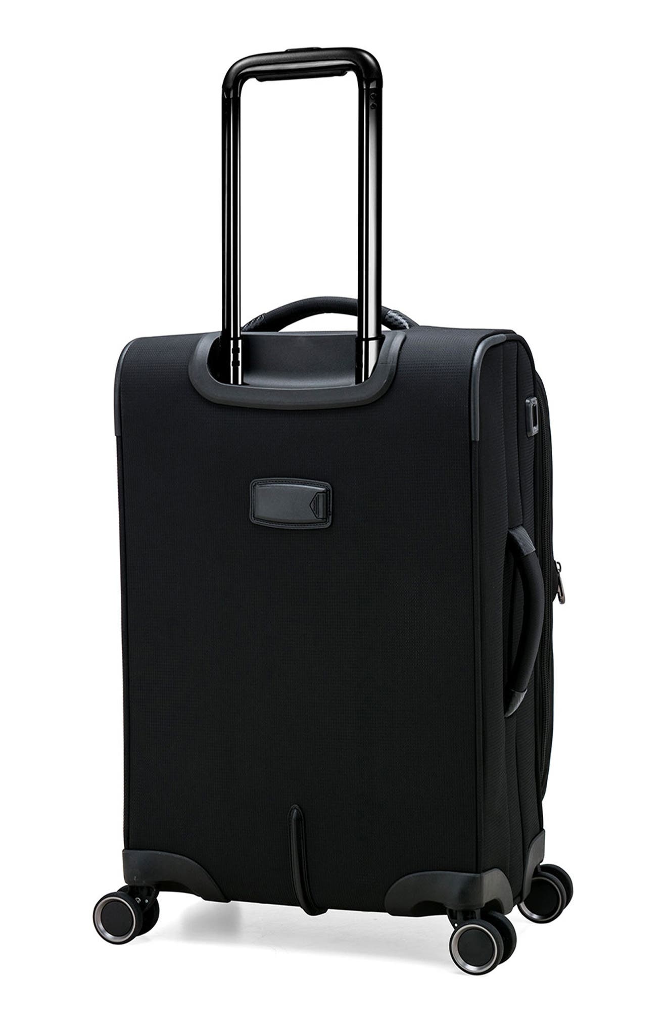 TRAVELERS CHOICE Caymen 22-Inch Spinner Carry-On with USB Port, Alternate, color, Black