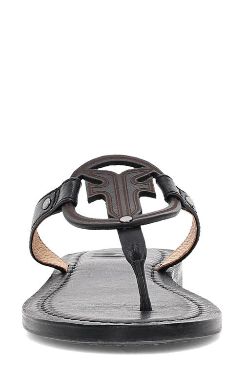 Frye Taylor Logo Sandal In Black