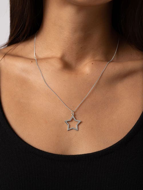 Saint And Sofia Saint + Sofia Star Necklace In Silver