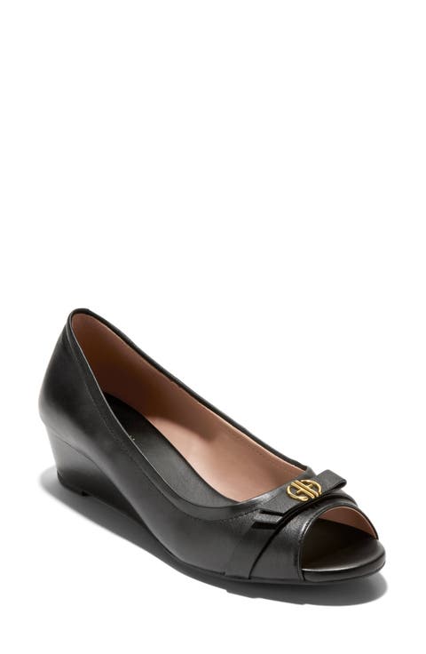 Malta Peep Toe Wedge Pump (Women)