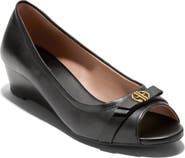 Cole Haan Malta Peep Toe Wedge Pump