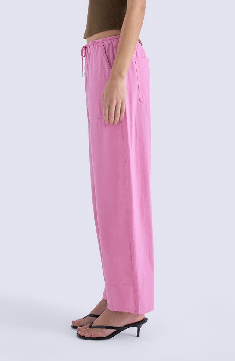 Pistola Theo Cotton Drawstring Pants, Alternate, color, Azalea