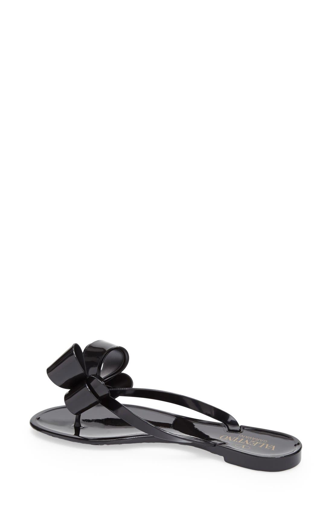 Valentino Garavani Couture Bow Thong Sandal, Alternate, color, 