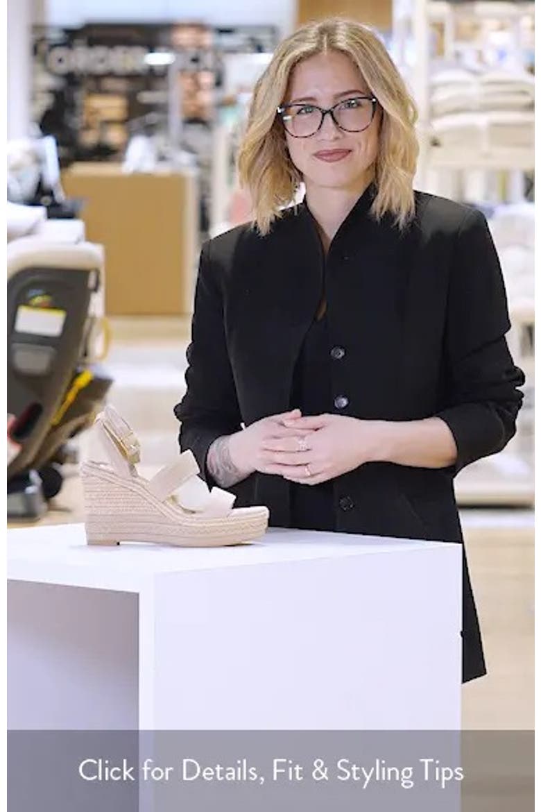 Esmia Ankle Strap Platform Wedge Sandal video
