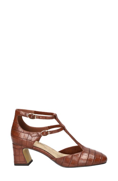 Bella Vita Harpswell Ankle Strap Pump In Brown