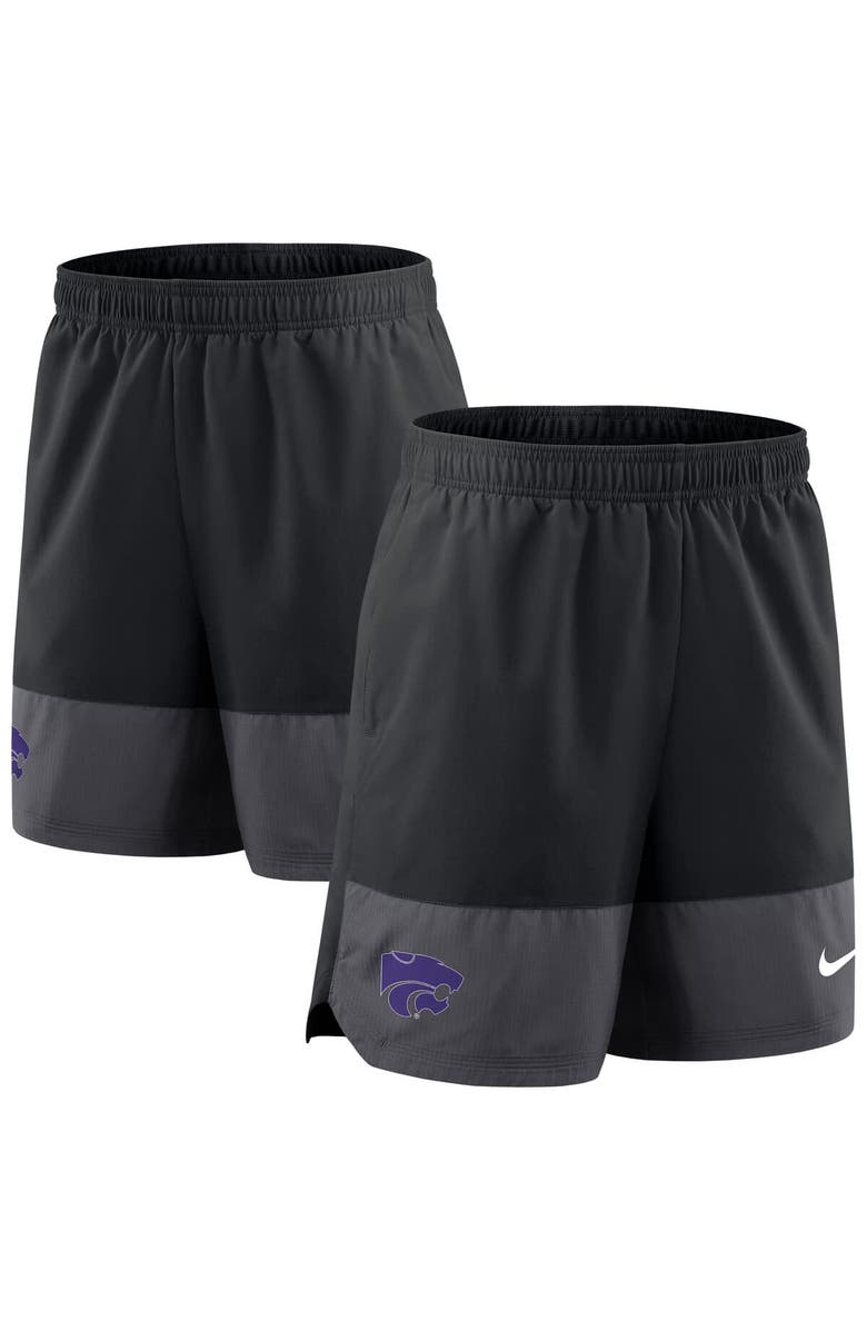 Nike Men's Nike Black Kansas State Wildcats 2025 Sideline Performance Shorts, Alternate, color, Black