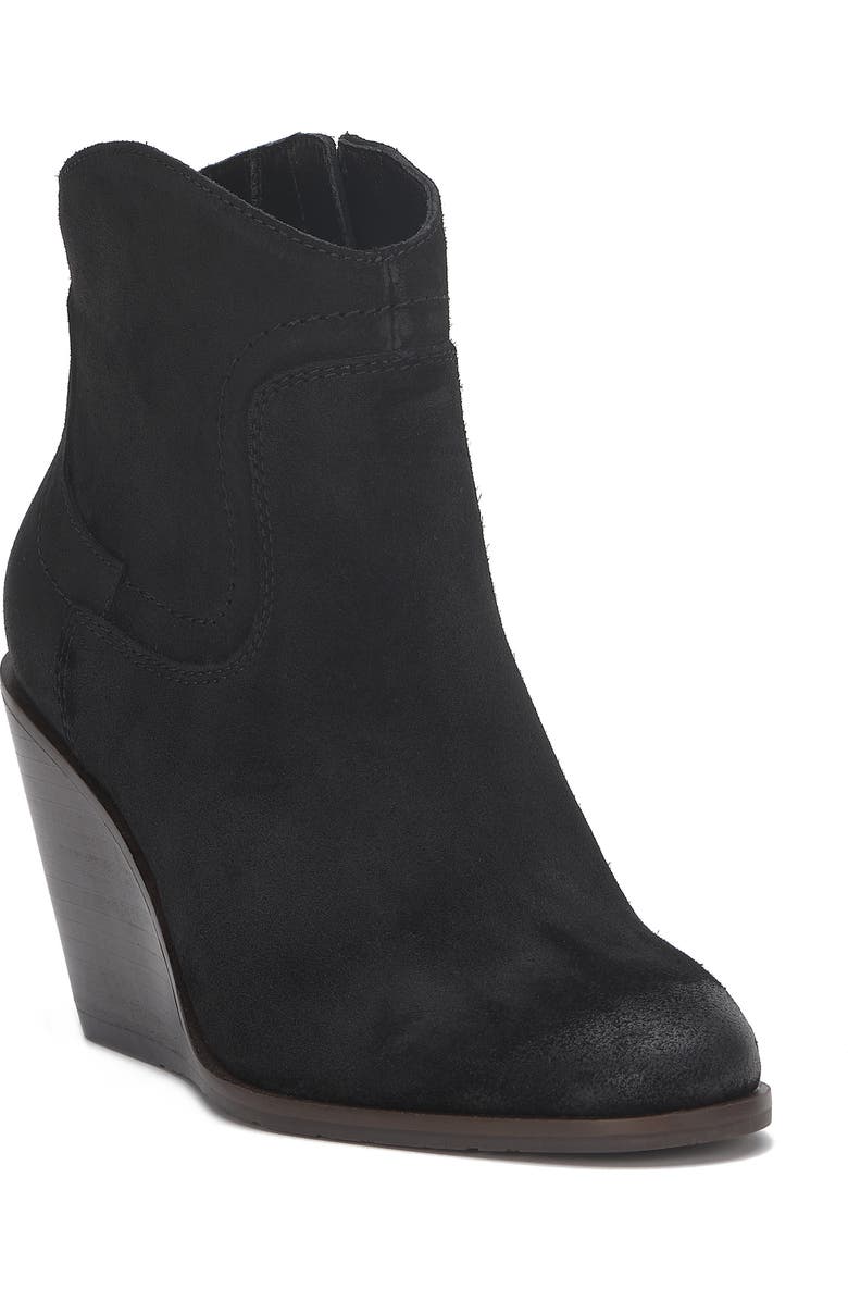 Lucky Brand Walts Wedge Boot, Main, color, Black