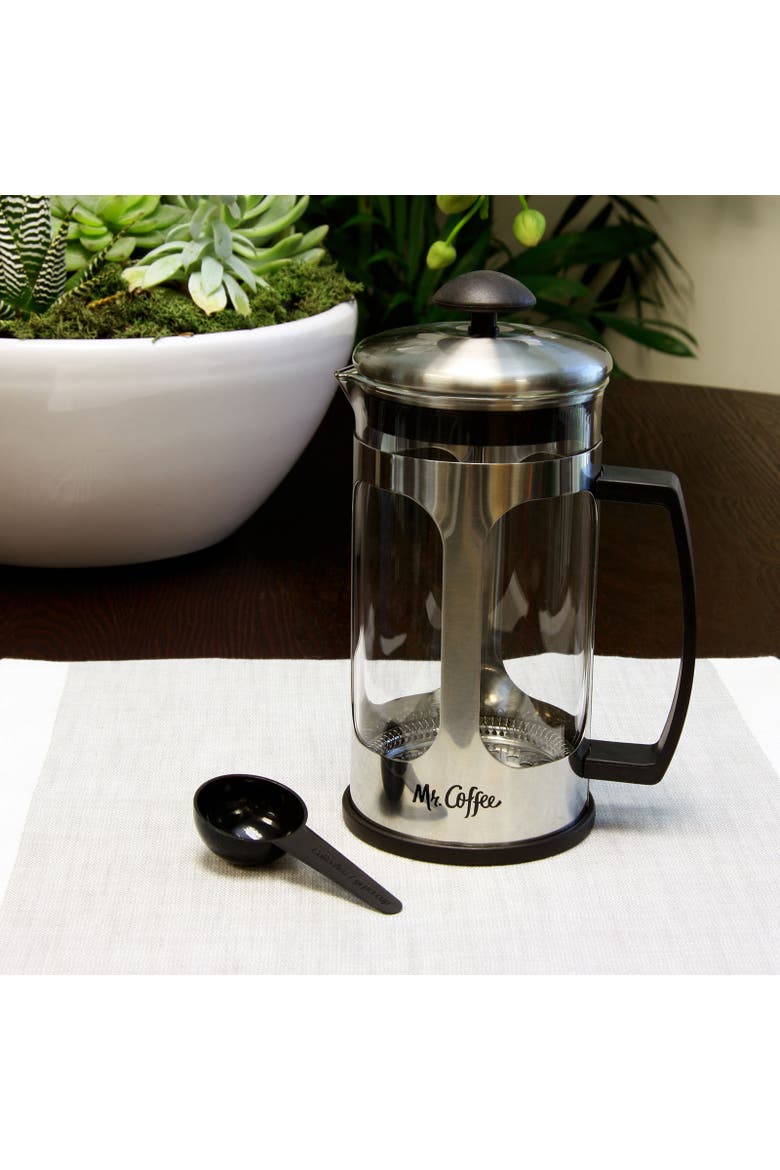 Daily Brew 1.2 Quart Coffee Press, Alternate, color, Silver