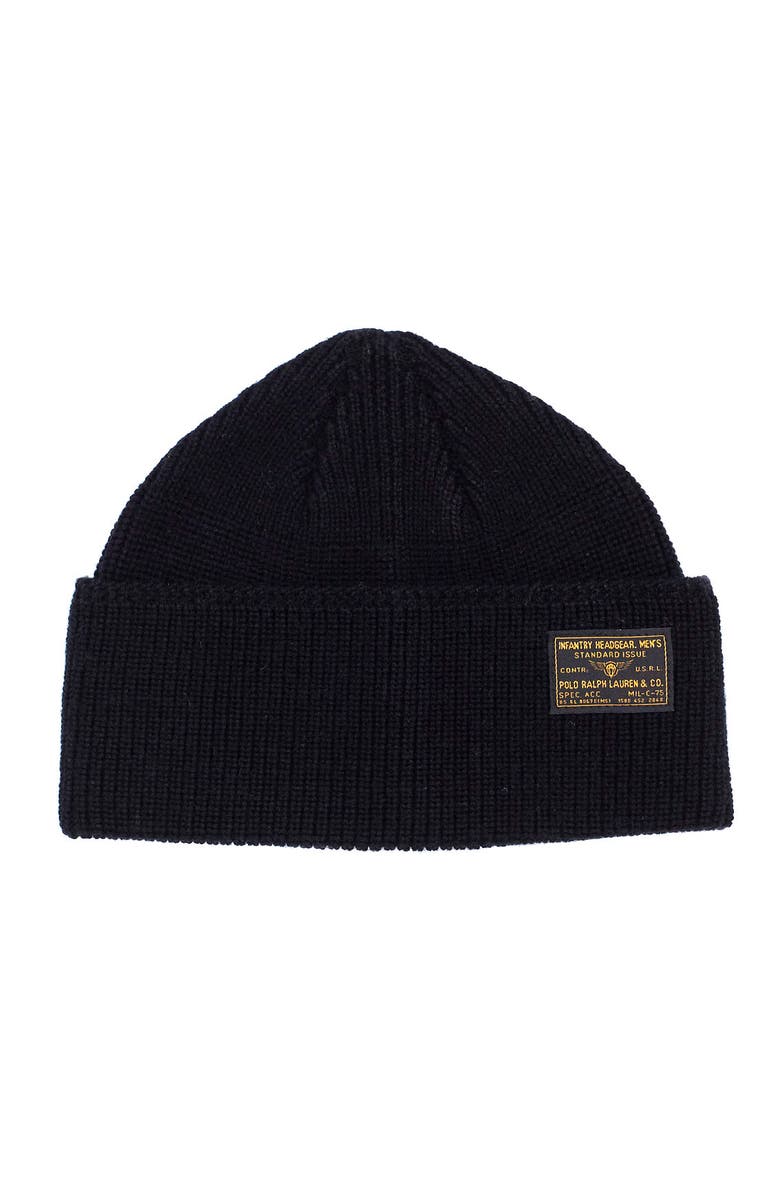 Polo Ralph Lauren Vintage Style Watch Cap, Main, color, Polo Black