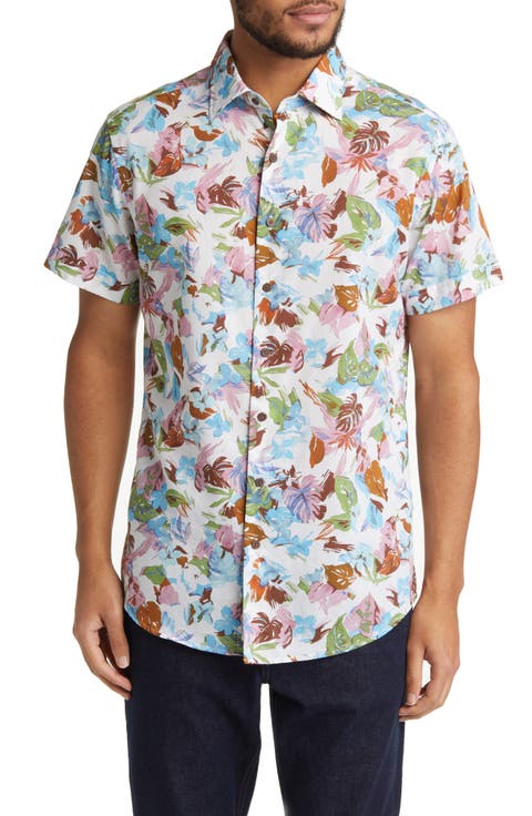 Upper Charlton Floral Short Sleeve Button-Up Shirt