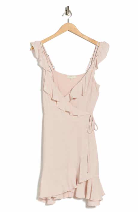 matty m. Ruffle Wrap Minidress