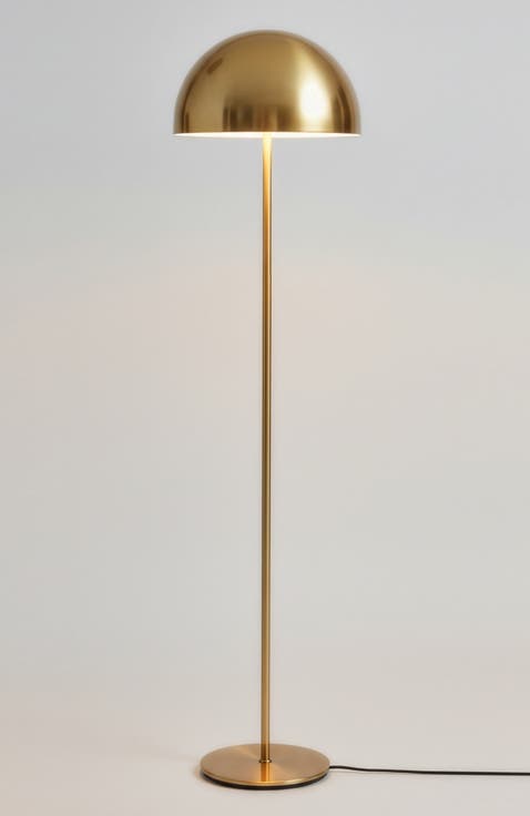 Ono 66" Gold Brass Modern Dome LED Table Lamp