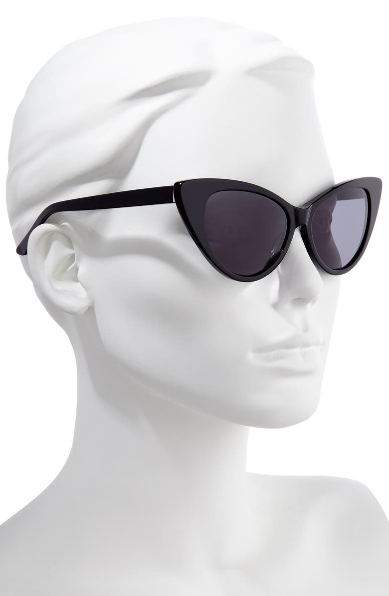 Something Navy 55mm Cat Eye Sunglasses, Alternate, color,