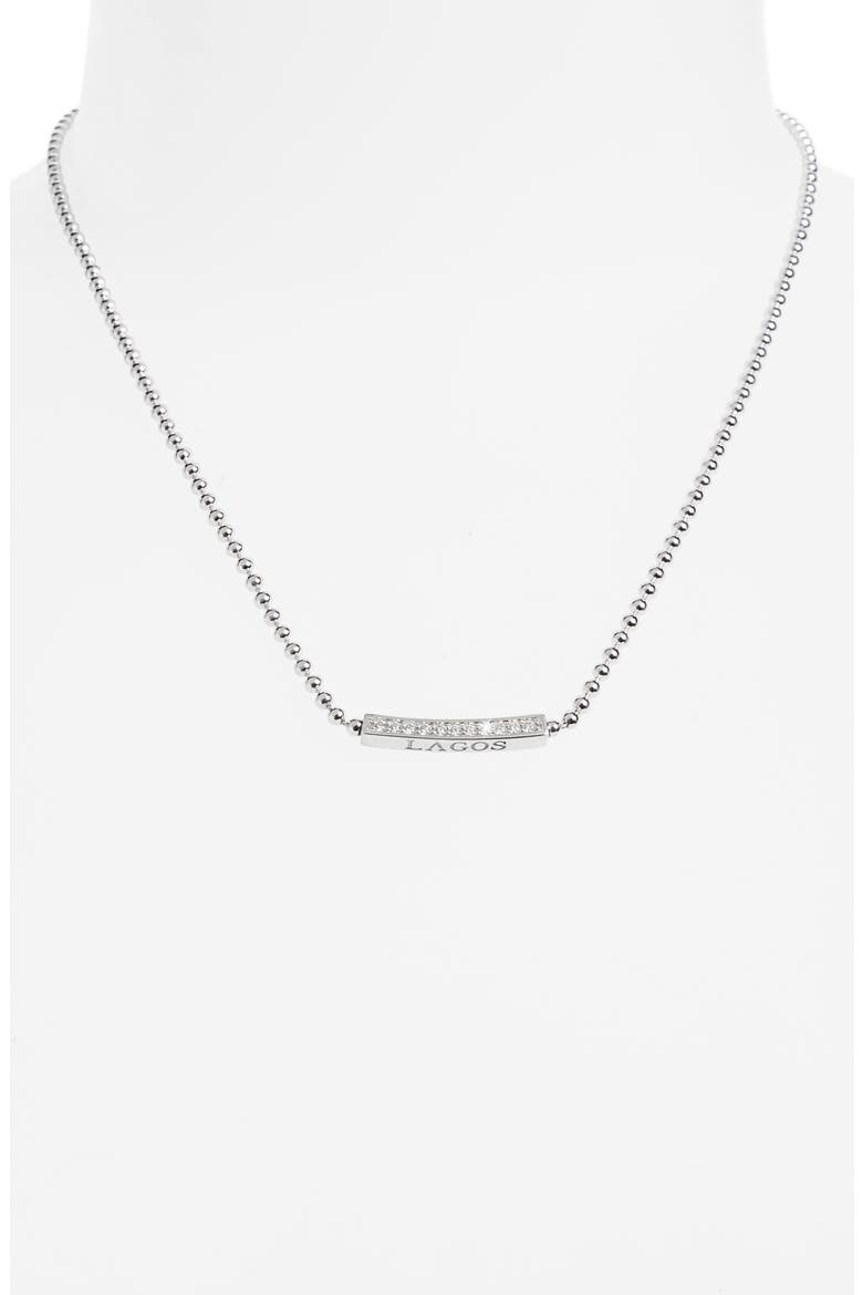 Caviar Spark Diamond Pendant Necklace, Alternate, color, SILVER/ DIAMOND
