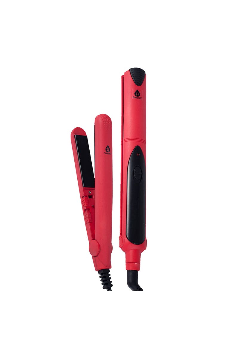 Flat Iron with A Free Travel Straightener, Main, color, Red