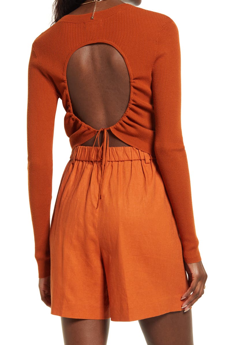 Open Edit Open Back Sweater, Alternate, color,