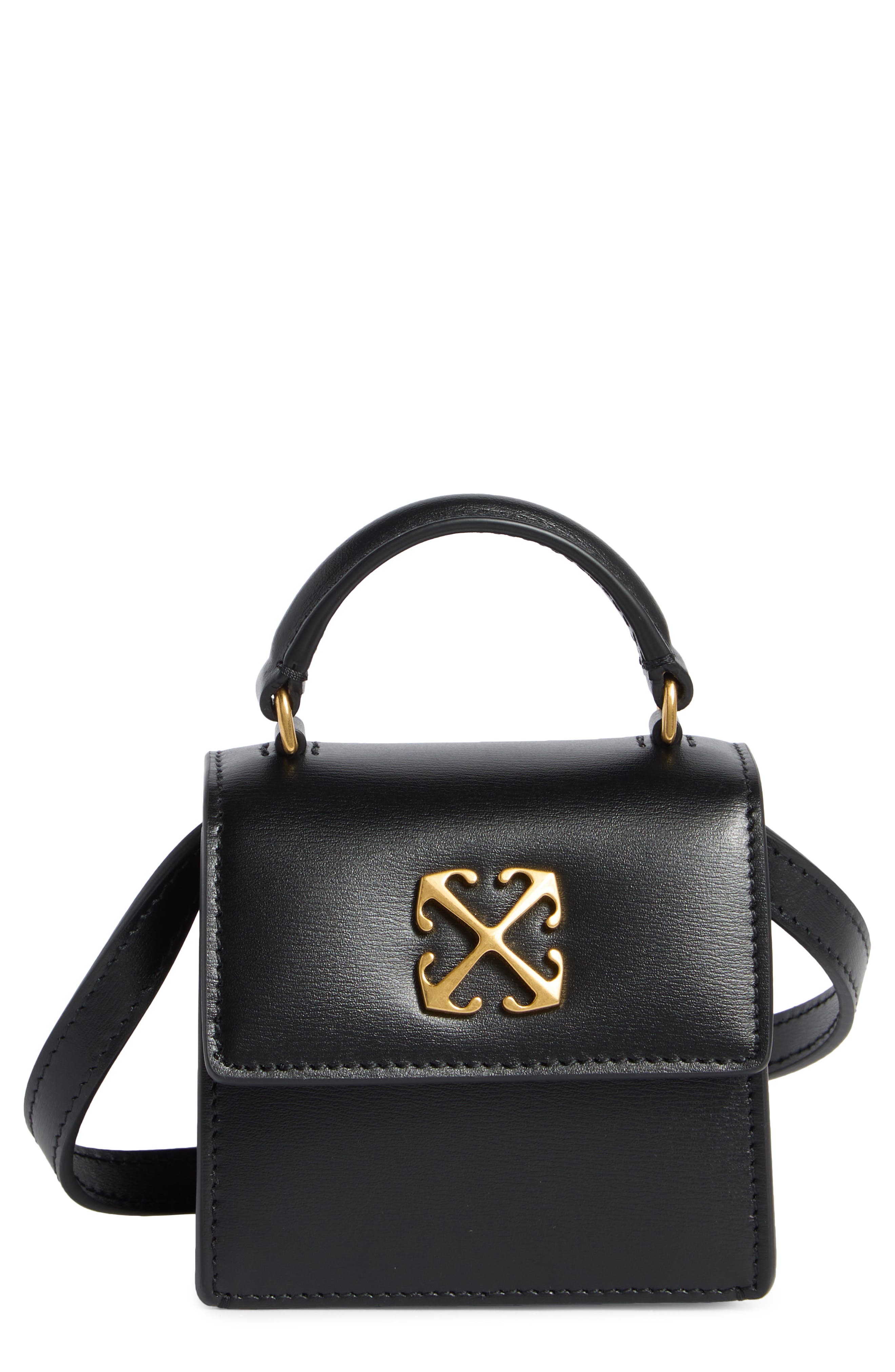 Off-White Jitney Micro Top Handle Crossbody Bag, Main, color, 