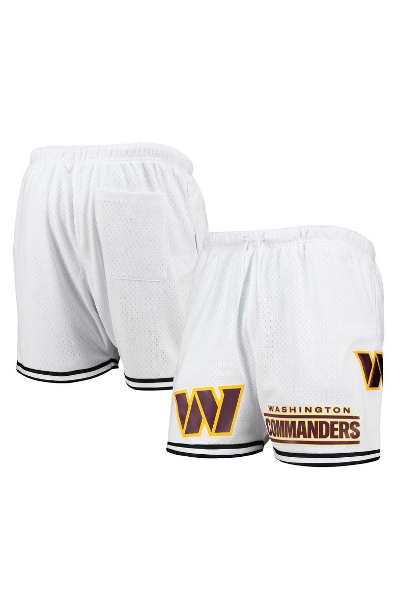 PRO STANDARD Men's Pro Standard White Washington Commanders Mesh Shorts, Main, color, 