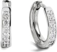 Monica Vinader Essential Lab Grown Diamond Huggie Hoop Earrings