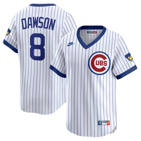 Men's Nike Andre Dawson White Chicago Cubs Throwback Cooperstown Collection Limited Jersey