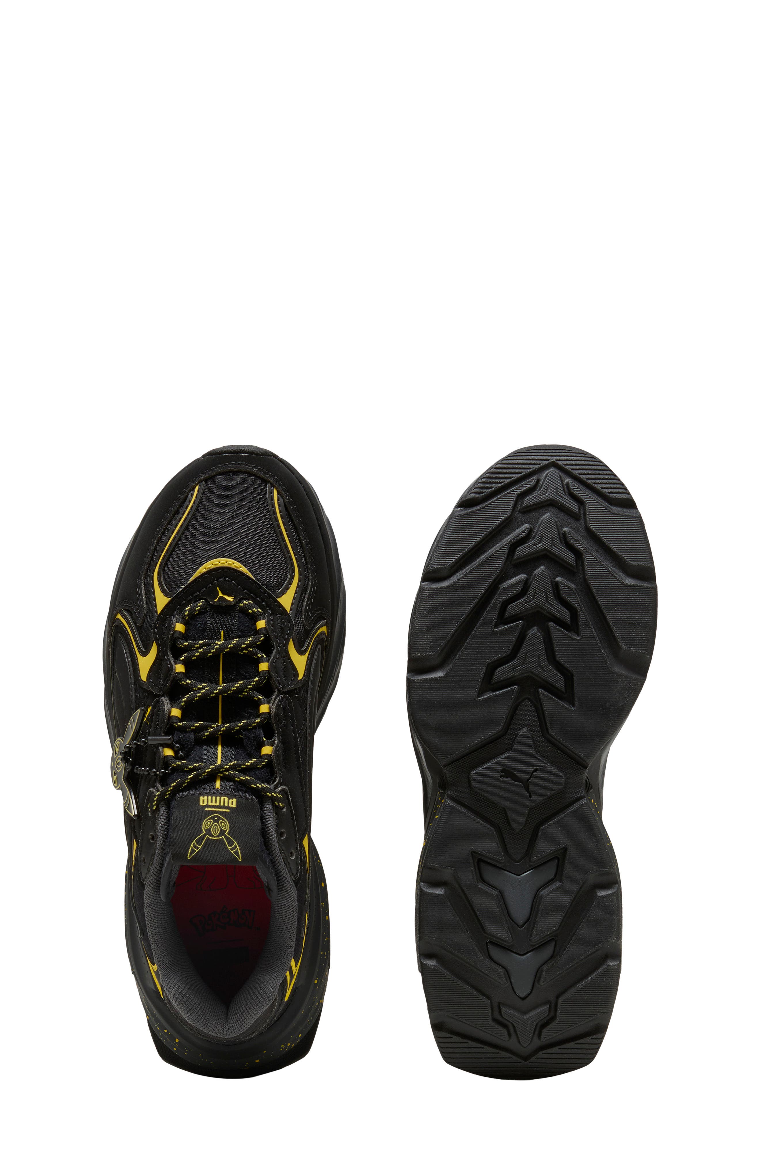PUMA x POKÉMON Kids' Fade Umbreon Sneaker, Alternate, color, Puma Black/ Energizing Yellow