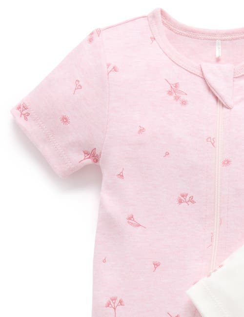 Purebaby 2 Pack Short Zip Romper