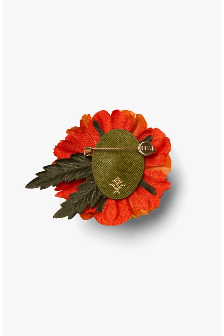 The Marigold Floral Brooch, Alternate, color, Orange