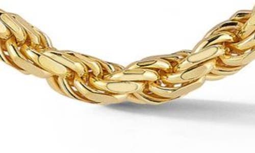 Yield Of Men 5mm Rope Chain Necklace In Gold
