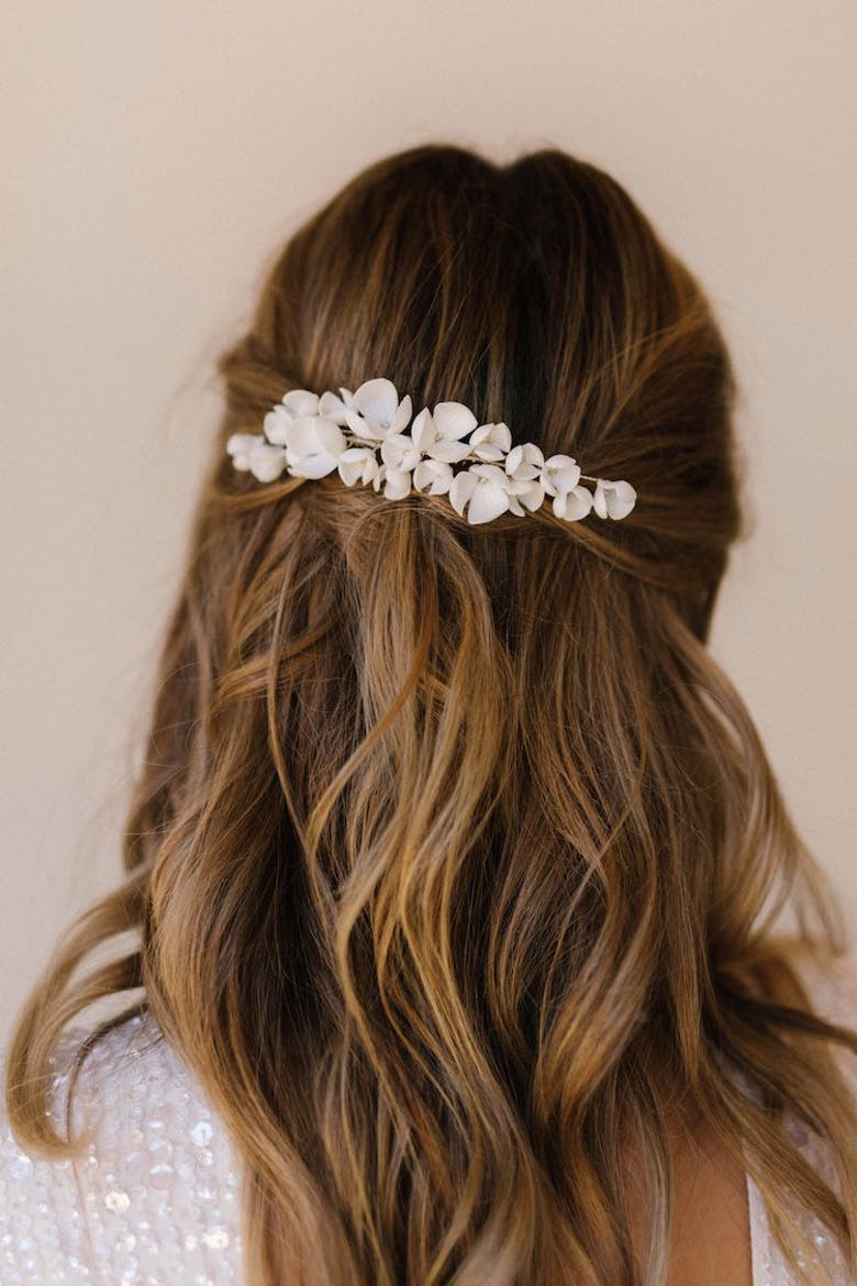 Jessa Bridal Comb, Main, color, Silver