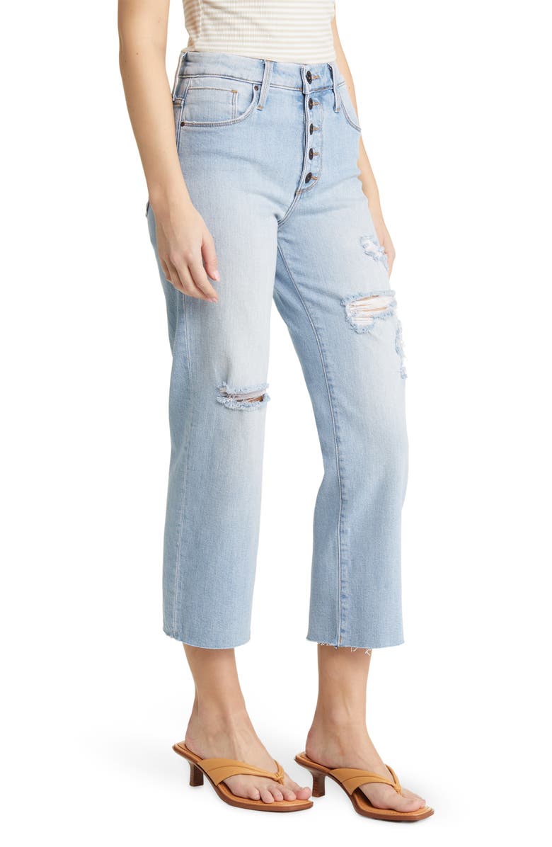 Whetherly James High Waist Ankle Wide Leg Jeans, Alternate, color, 