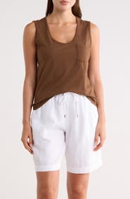 James Perse V-Neck Cotton Tank