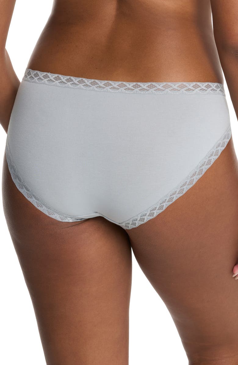 Natori Bliss Cotton French Cut Briefs, Alternate, color, Quarry