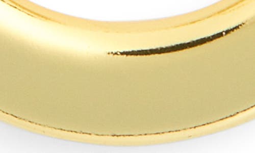 Argento Vivo Knife Edge Hoop Earrings In Gold