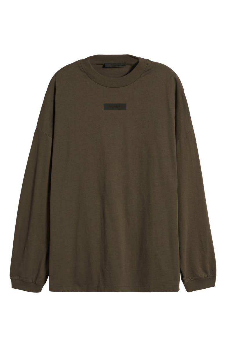 Fear of God Essentials Long Sleeve Cotton T-Shirt, Alternate, color, 