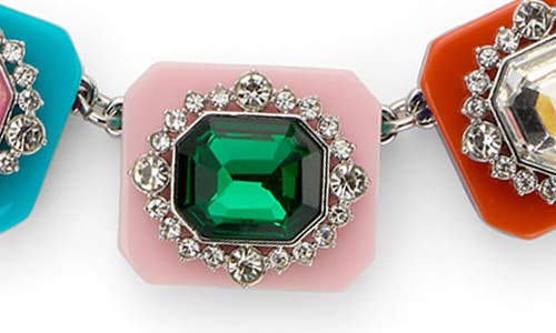 Shop Kurt Geiger London Crystal Resin Square Collar Necklace