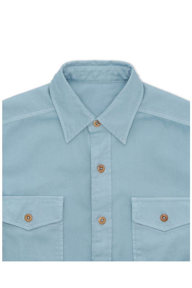 CPO Cotton Overshirt, Alternate, color, SKY