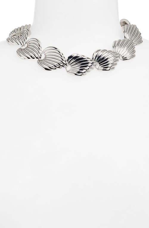 Julietta X Cassetto Jc2 Rhodium Plate Collar Necklace In Silver