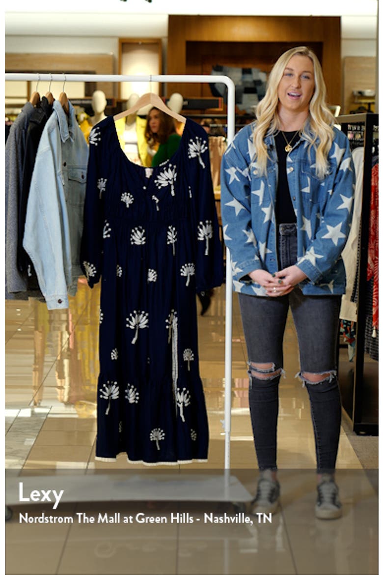 Serbita Floral Long Sleeve Midi Dress video