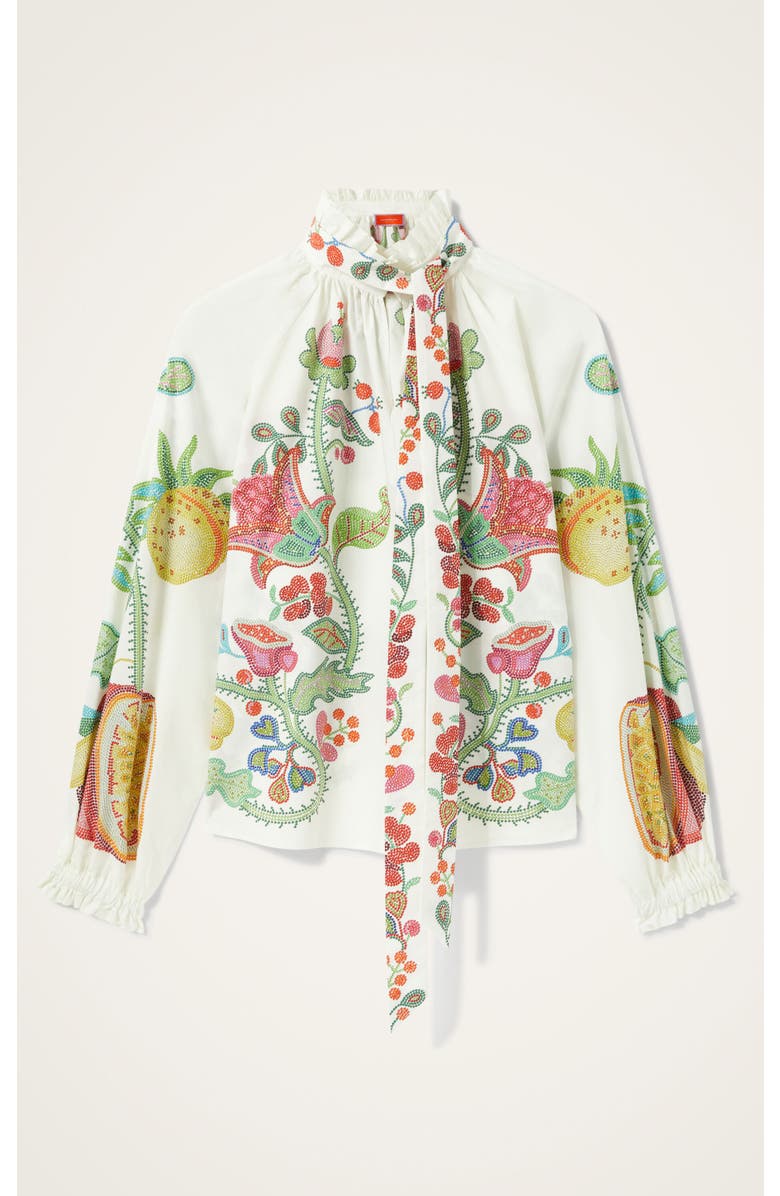 La DoubleJ Cerere Blouse Grenadilla Placée Off White, Alternate, color, Off White