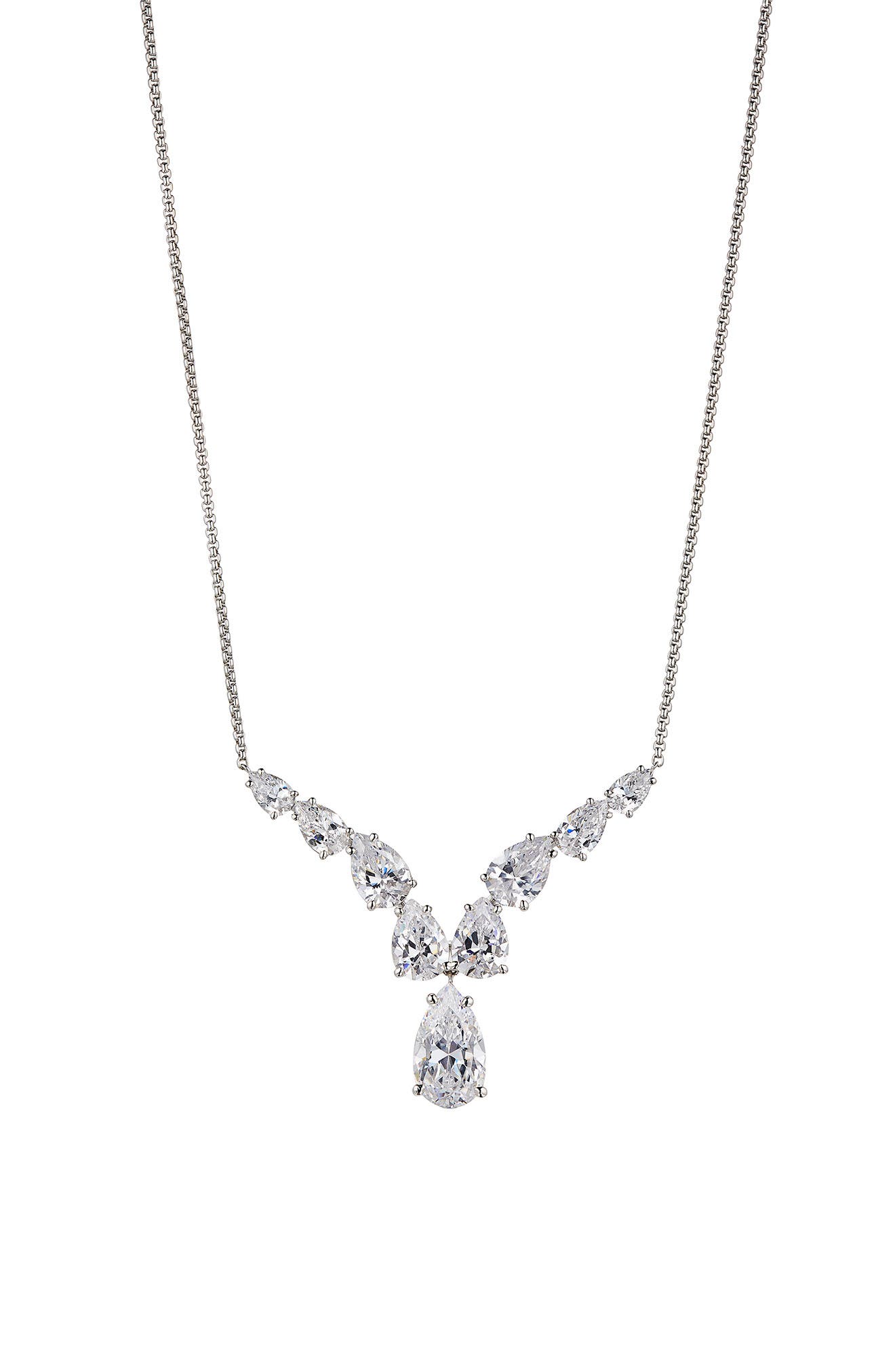 Nadri Shine On Pear Cubic Zirconia Pendant Necklace
