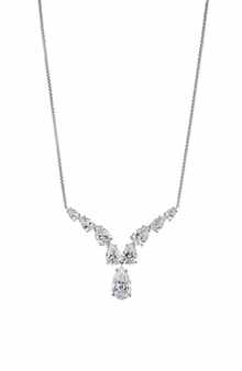 Nadri Shine On Pear Cubic Zirconia Pendant Necklace