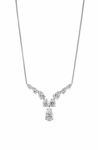 Nadri Shine On Pear Cubic Zirconia Pendant Necklace