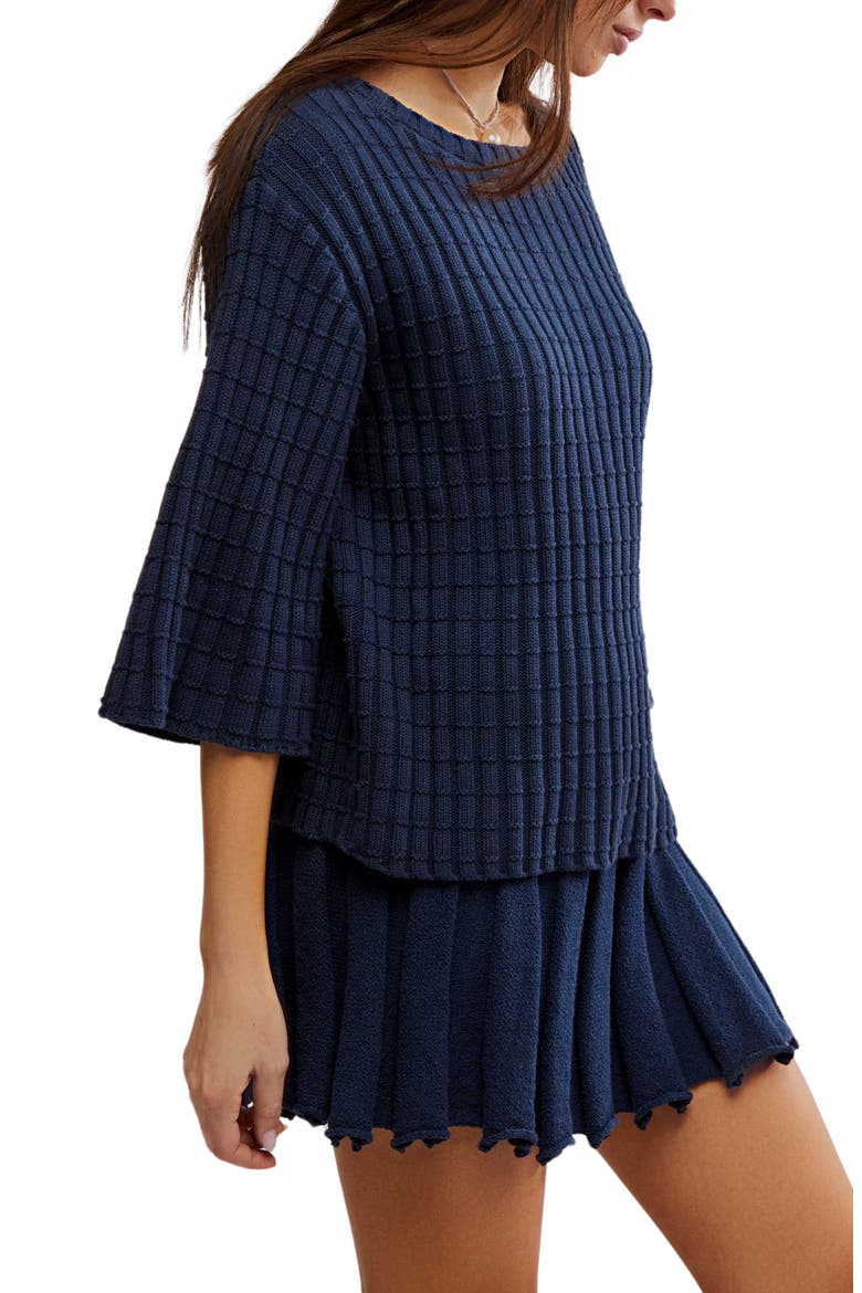 Kenzie Sweater & Skirt Set, Alternate, color, DARKEST NIGHT