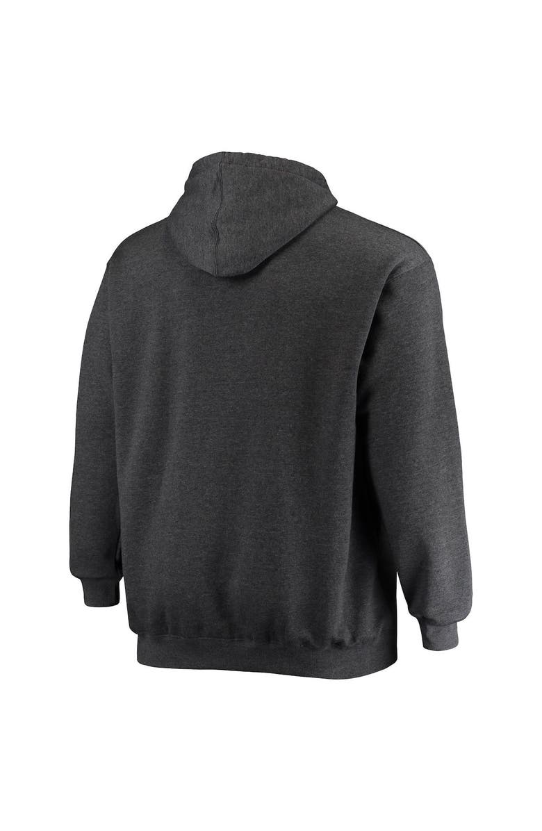 FANATICS Men's Fanatics Branded Heathered Charcoal Los Angeles Rams Big & Tall Practice Pullover Hoodie, Alternate, color, 